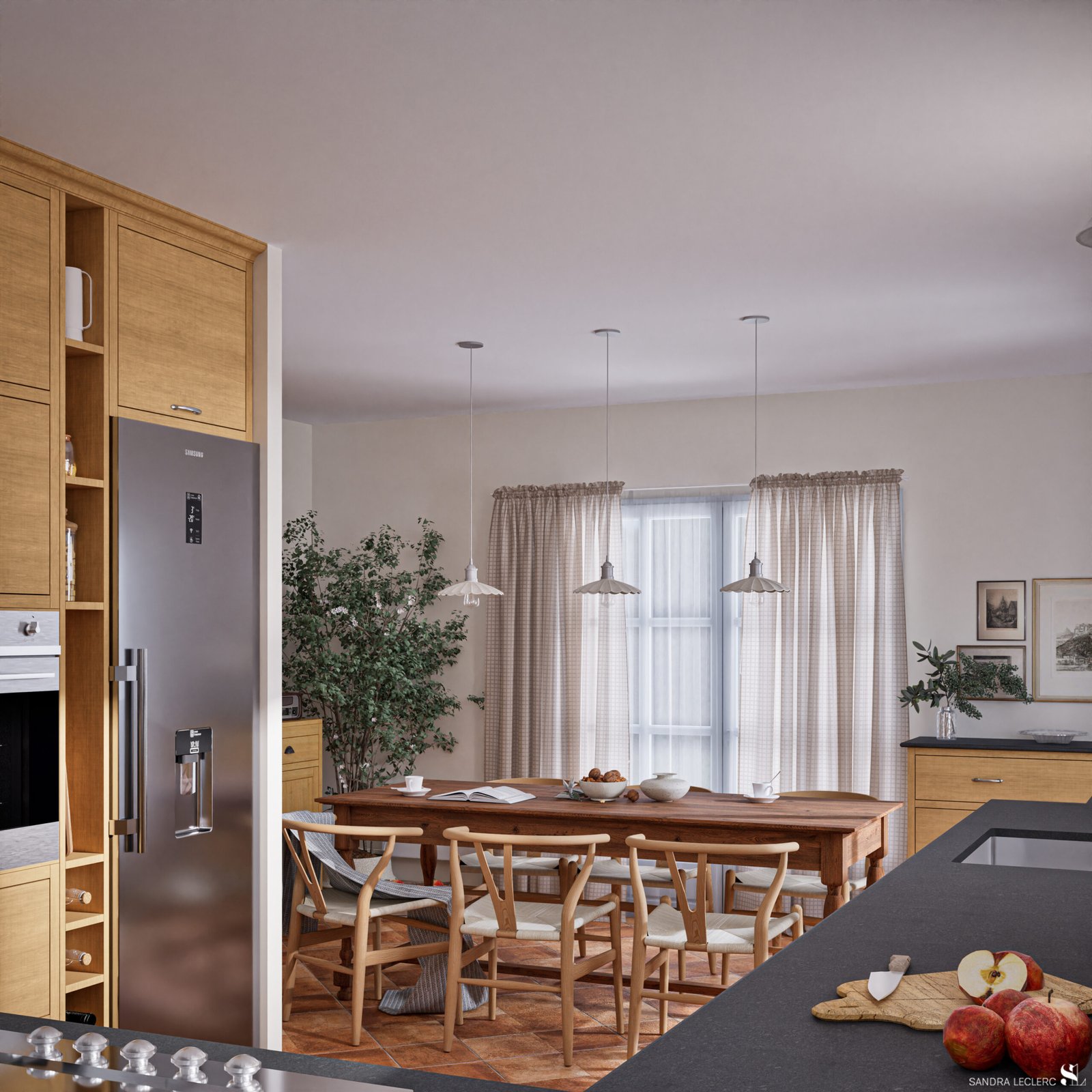 Le Goût de l'Authentique - Cuisine - Vue 6 - Version Bois - Sandra Leclerc