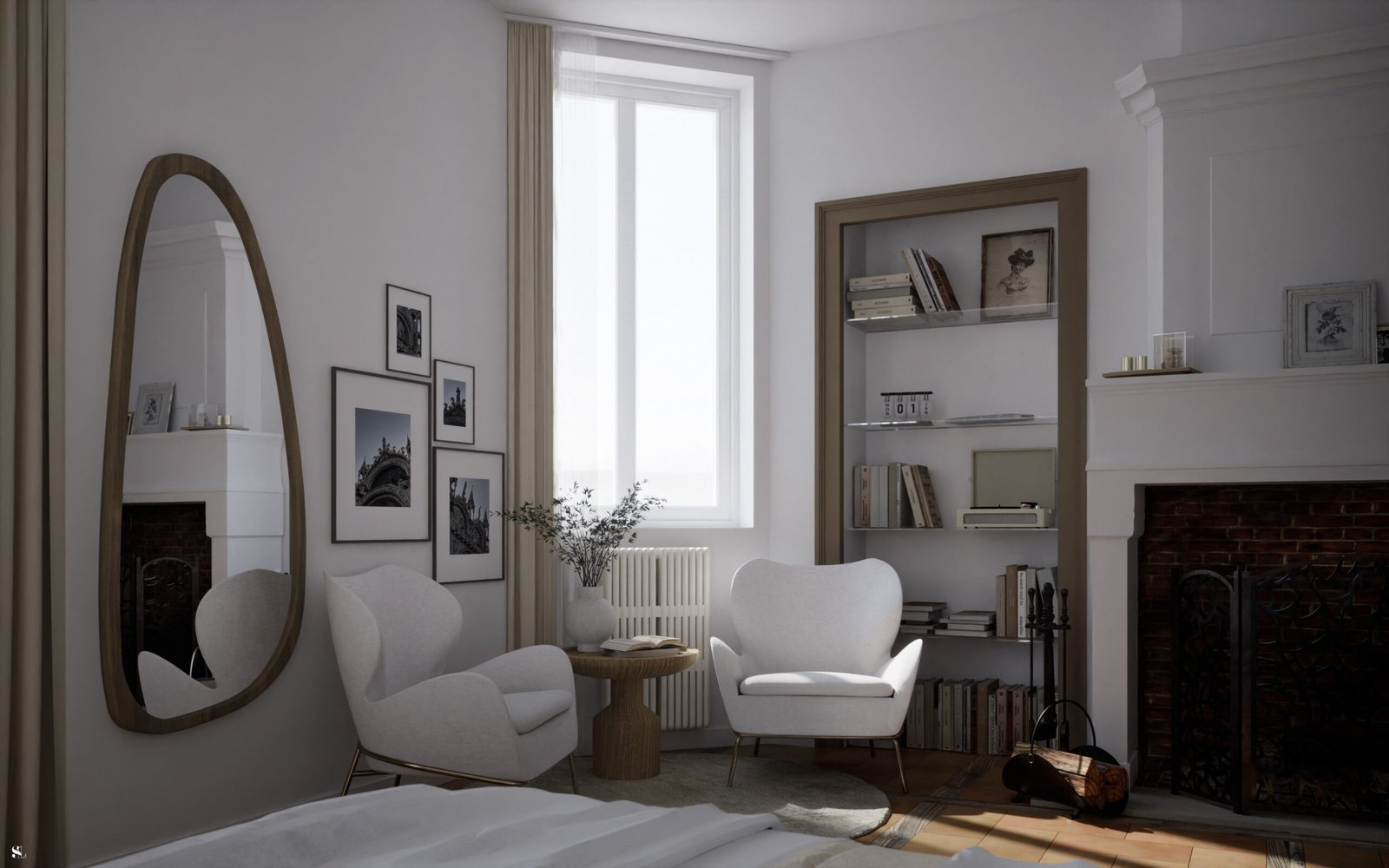 Le Refuge de Lumière - Chambre - Vue 3 - Version Carrelage - Sandra Leclerc