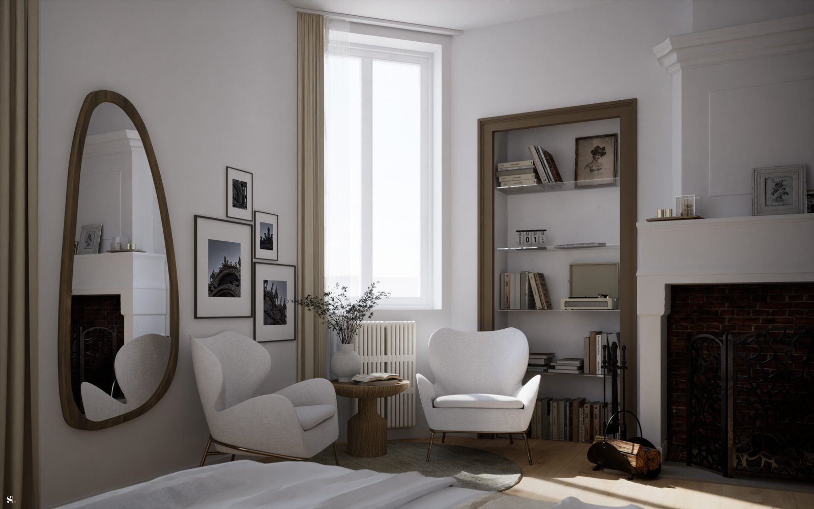 Le Refuge de Lumière - Chambre - Vue 3 - Version Parquet - Sandra Leclerc